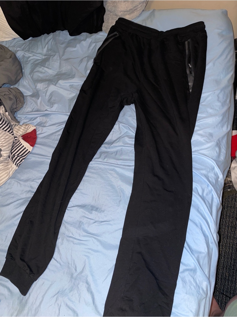 Men's Black Athletic Jogger Pants - Casual Comfort